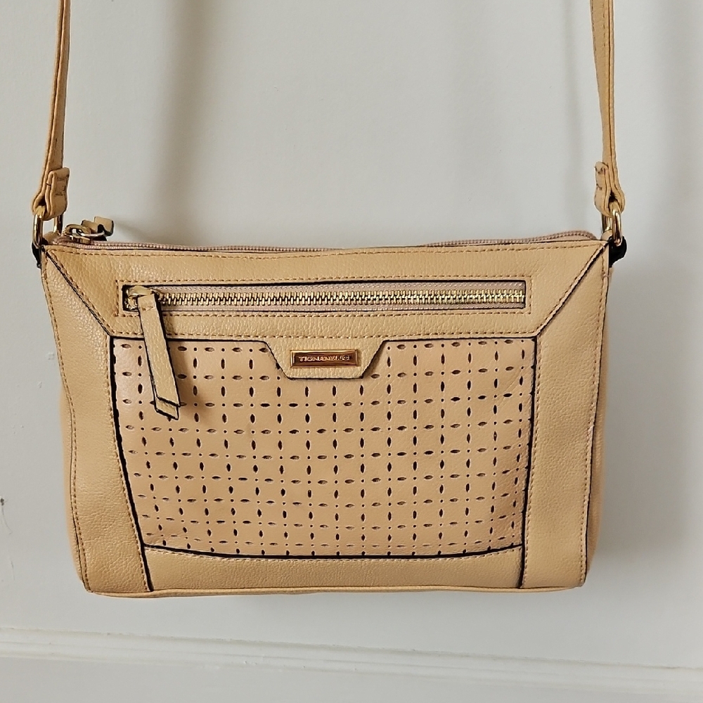 Tignanello Tan Crossbody Leather Bag